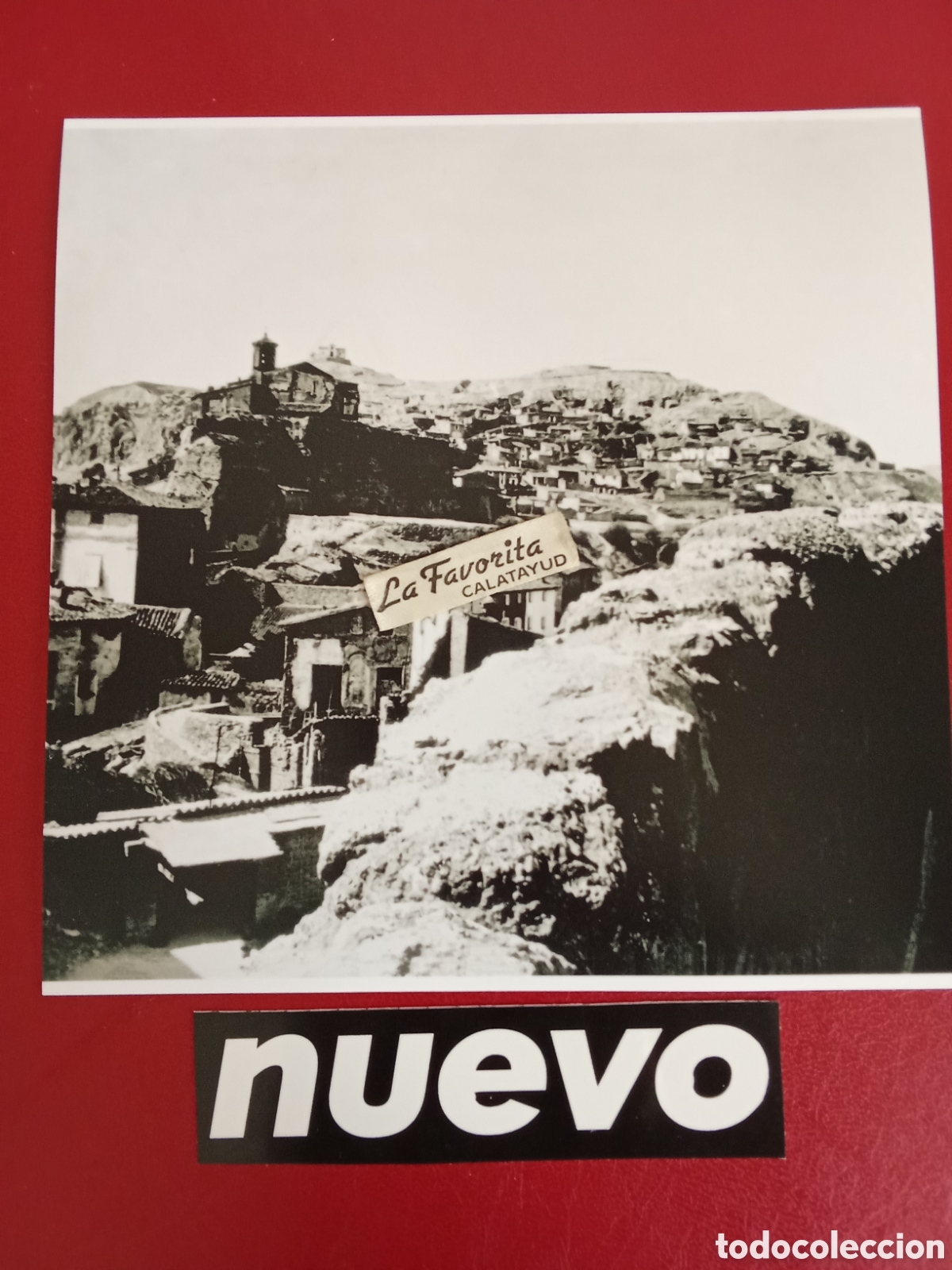 Fotograf&iacute;a antigua: Copia de cristal Estereosc&oacute;pico eclipse CALATAYUD, SAN ROQUE , LA PE&Ntilde;A C.1900 An&oacute;nimo