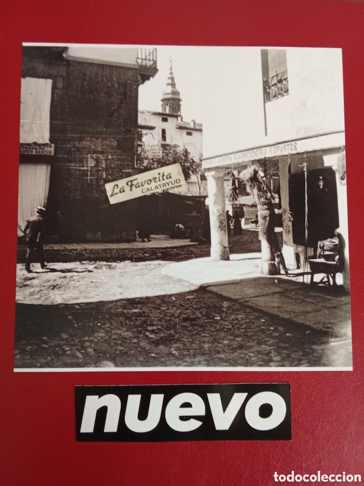 Fotografia antica: Copia de original de cristal Estereosc&oacute;pico Plaza del Mercado , actual Bar KIKE, C.1900 An&oacute;nimo