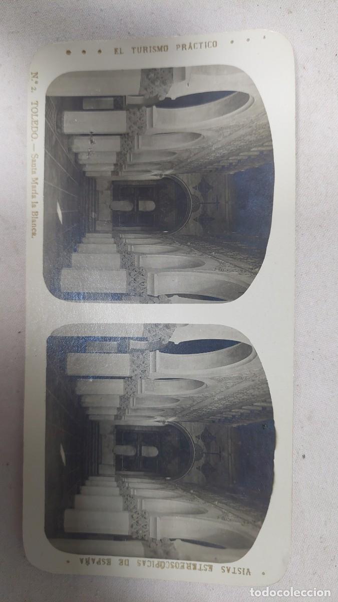 Fotograf&iacute;a antigua: Fotograf&iacute;a estereoscopica Toledo Santa Maria la Blanca