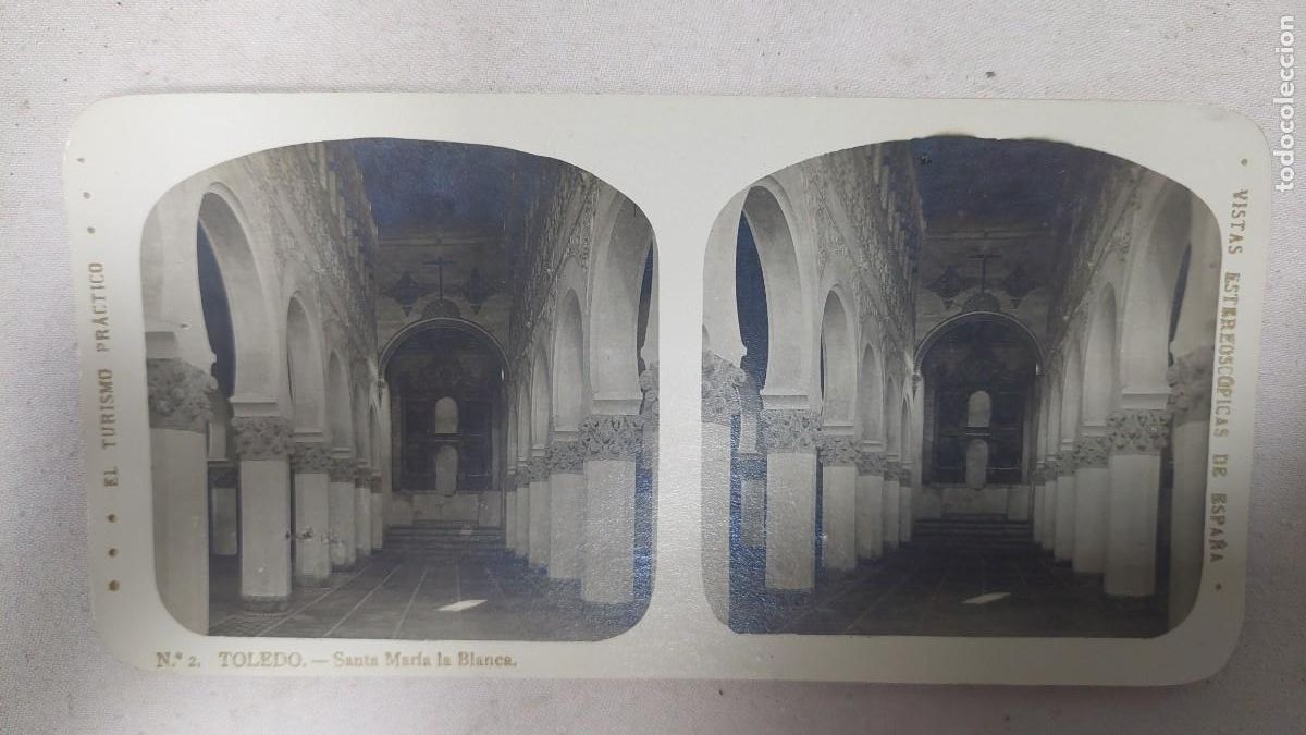 Antique Photography: Fotograf&iacute;a estereoscopica Toledo Santa Maria la Blanca