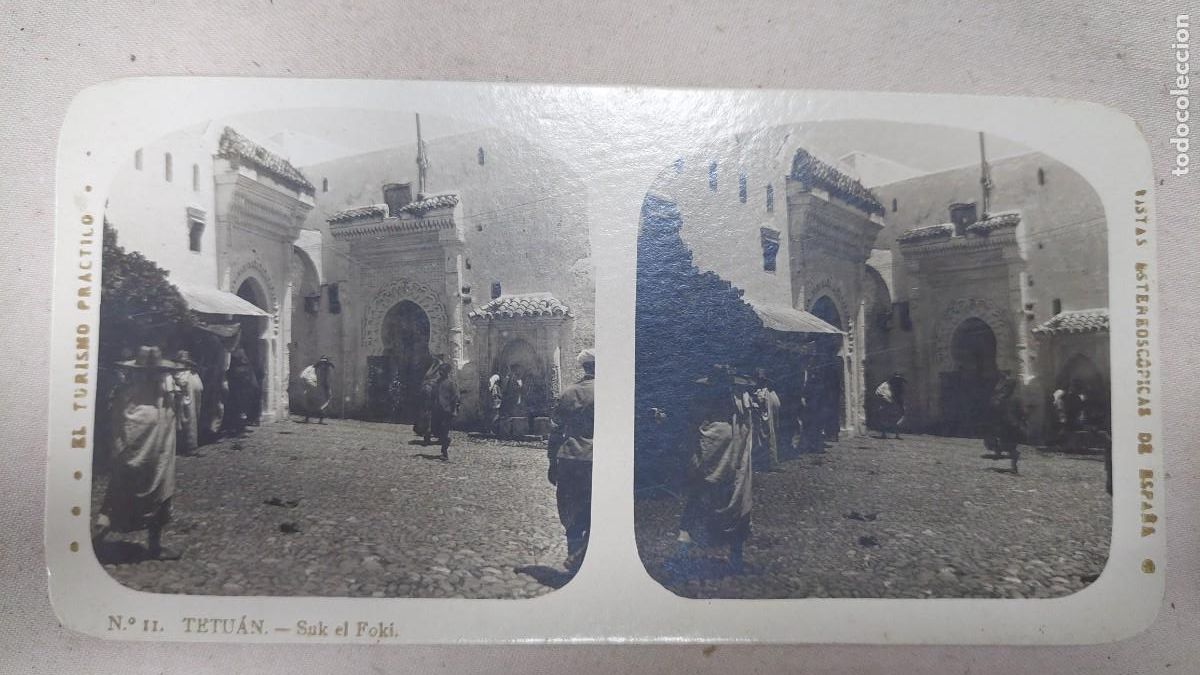 Fotograf&iacute;a antigua: Fotograf&iacute;a estereoscopica Tetu&aacute;n Suk el Foki