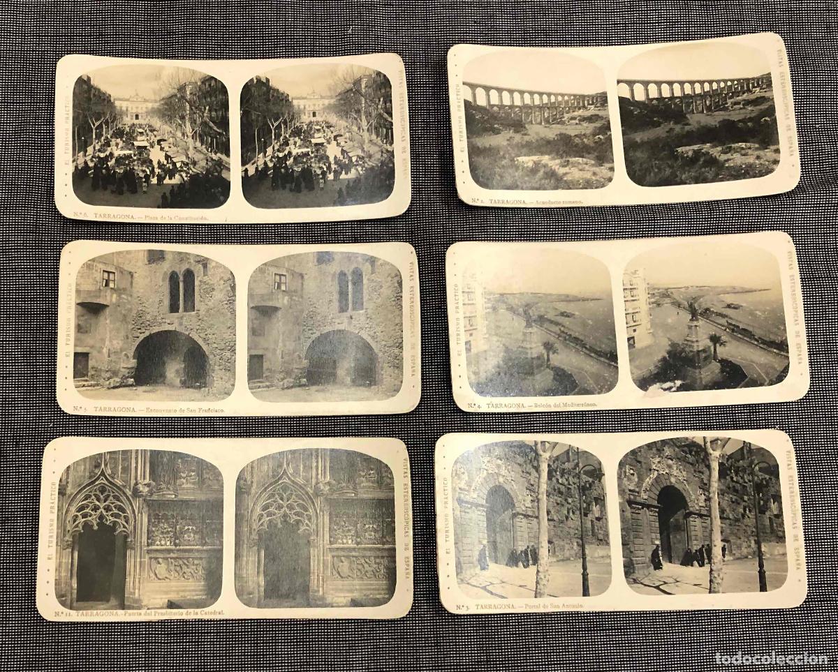 Fotograf&iacute;a antigua: LOTE 6 ESTEREOSCOPICAS TARRAGONA. EL TURISMO PRACTICO. A. MARTIN EDITOR, BARCELONA