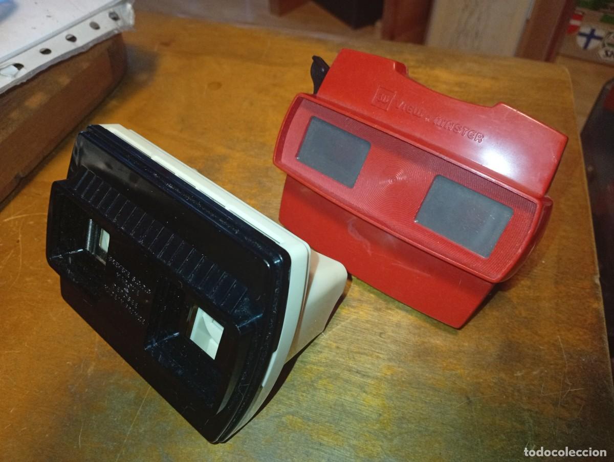 Fotograf&iacute;a antigua: PAREJA DE VISOR VIEW-MASTER ESTEREOSCOPICO 3-D STEREOCLIC JUNIOR BRUGUIERE A&Ntilde;OS 60
