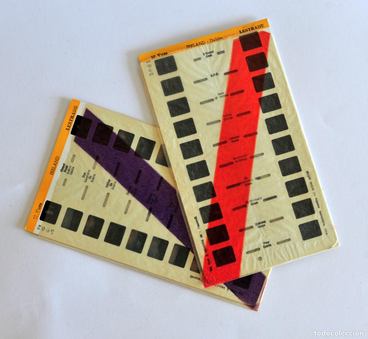 Fotograf&iacute;a antigua: 2 tarjetas diapositivas estereosc&oacute;picas LESTRADE, Made in France. Ireland. Dublin
