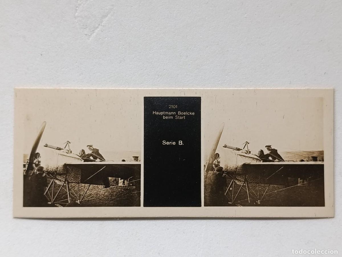Fotograf&iacute;a antigua: Lote 10 Fotos Estereosc&oacute;picas Primera Guerra Mundial (WWI) - Serie B - Aviaci&oacute;n Boelcke / Verd&uacute;n