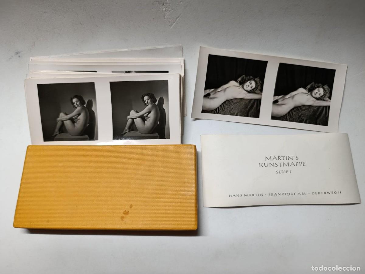 Fotograf&iacute;a antigua: Lote Fotograf&iacute;a Antigua: Martin's Kunstmappen (Serie I) - Caja Original y 20 Tarjetas Desnudo Art&iacute;st