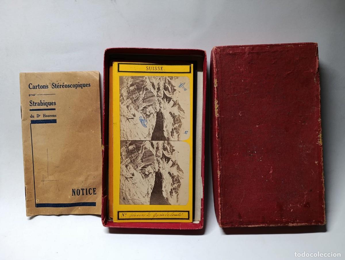 Fotograf&iacute;a antigua: Antiguo Estuche de Cartones Estereosc&oacute;picos para Estrabismo del Dr. Hoorens - C. 1910/1920. Con Foll