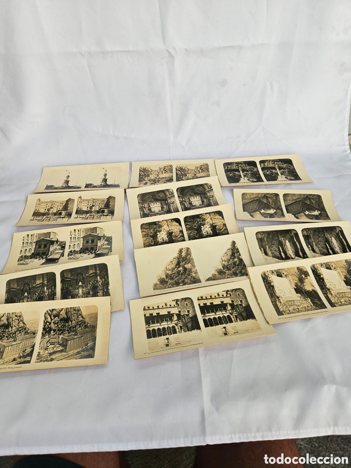 Fotograf&iacute;a antigua: 14 FOTOS ESTEREOSCOPICAS COLECCION A. MARTIN. MONTSERRAT, BARCELONA.