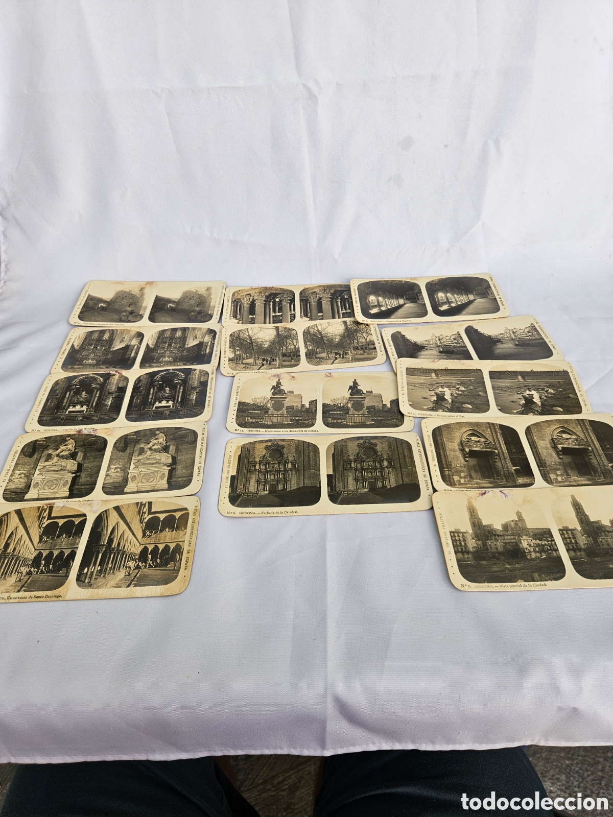 Fotograf&iacute;a antigua: 14 FOTOS ESTEREOSCOPICAS. COLECCION A. MARTIN. GERONA
