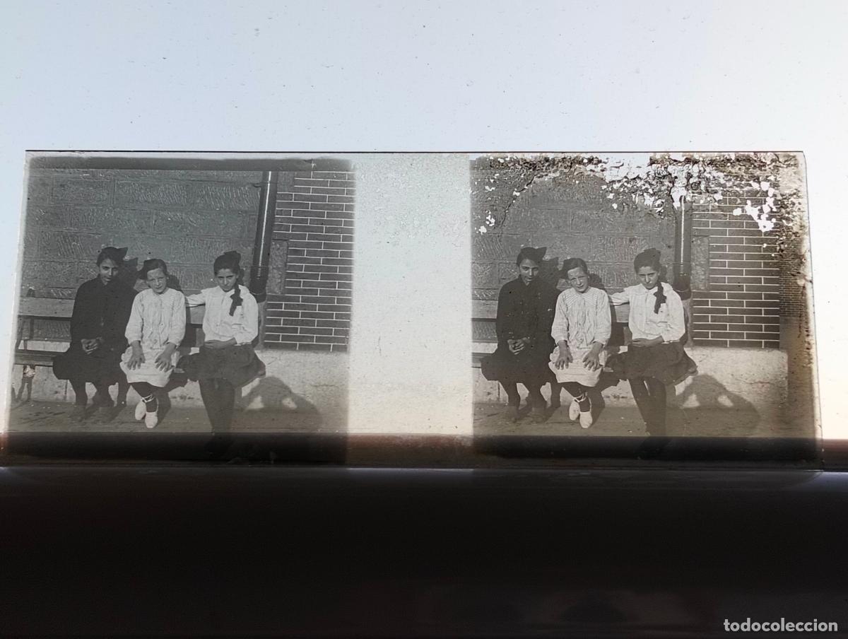 Fotografia antica: DEVA GUIPUZCOA VISTA ESTEREOSCOPICA EN CRISTAL 4 X 10,5 CM