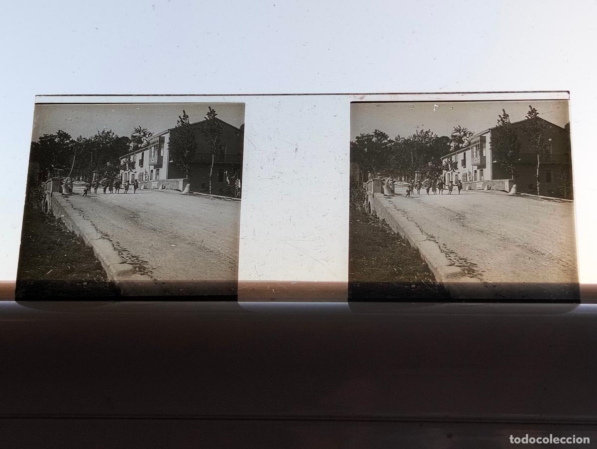 Fotograf&iacute;a antigua: SAN SEBASTIAN GUIPUZCOA VISTA ESTEREOSCOPICA EN CRISTAL 4 X 10,5 CM