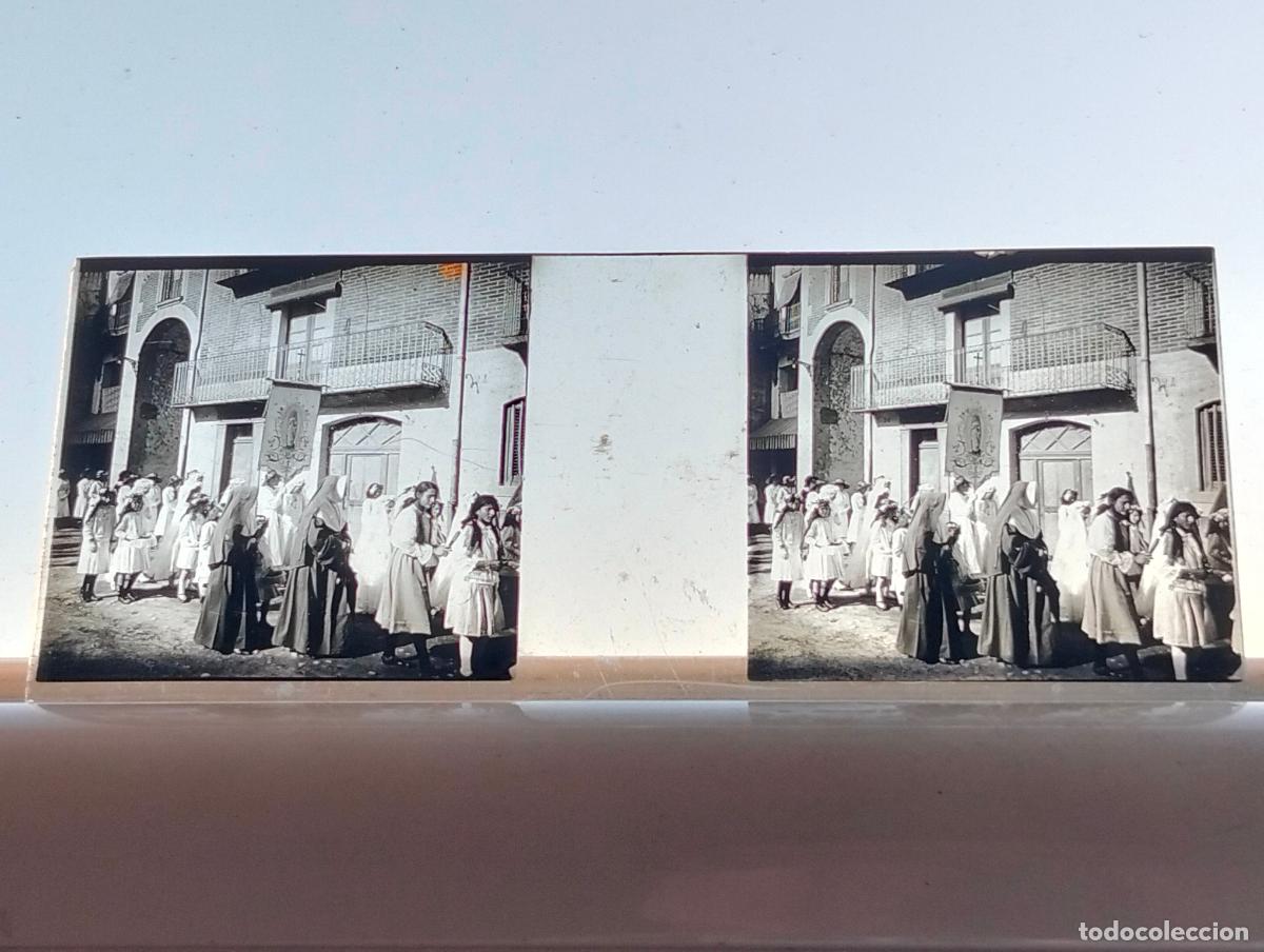 Fotografia antica: DEVA GUIPUZCOA VISTA ESTEREOSCOPICA EN CRISTAL 4 X 10,5 CM