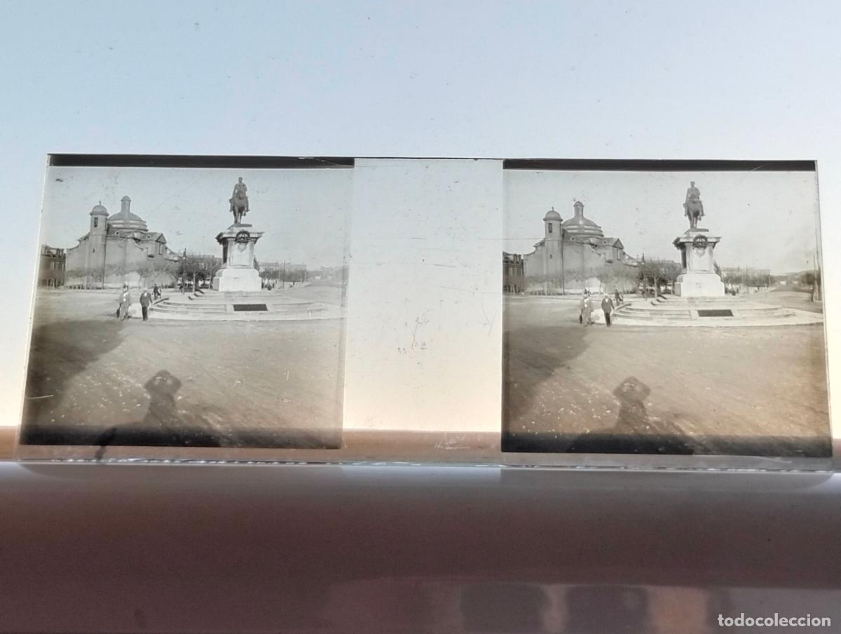 Fotografia antica: VALENCIA VISTA ESTEREOSCOPICA EN CRISTAL 4 X 10,5 CM