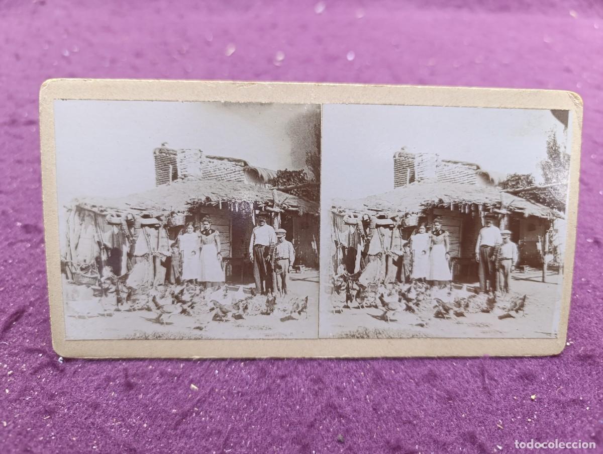 Fotografia antica: Antigua fotograf&iacute;a estereosc&oacute;pica, en b/n, Fot. Francisco Abad P&eacute;rez