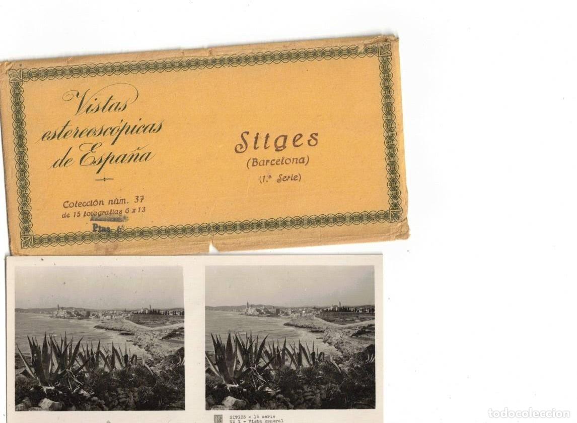 Fotograf&iacute;a antigua: VISTAS ESTEREOSC&Oacute;PICAS DE ESPA&Ntilde;A. SITGES 1&ordf; SERIE
