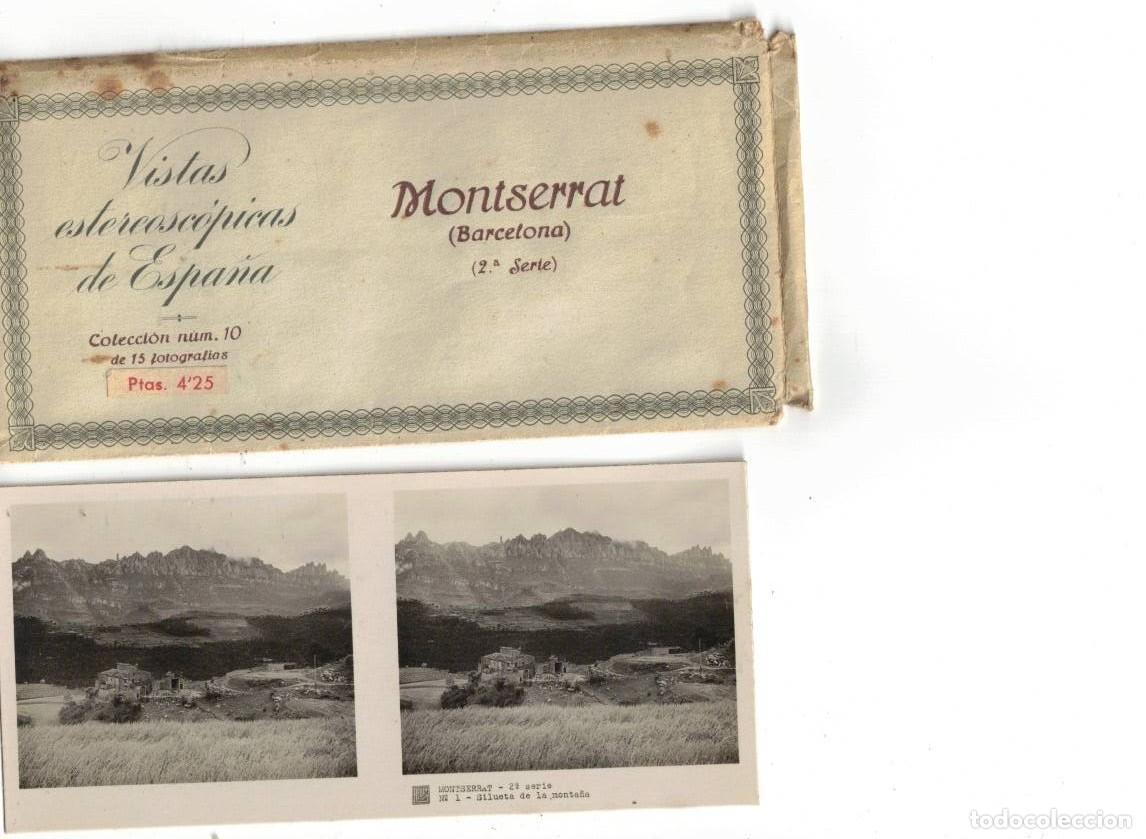Fotograf&iacute;a antigua: VISTAS ESTEREOSC&Oacute;PICAS DE ESPA&Ntilde;A. MONTSERRAT 2&ordf; SERIE