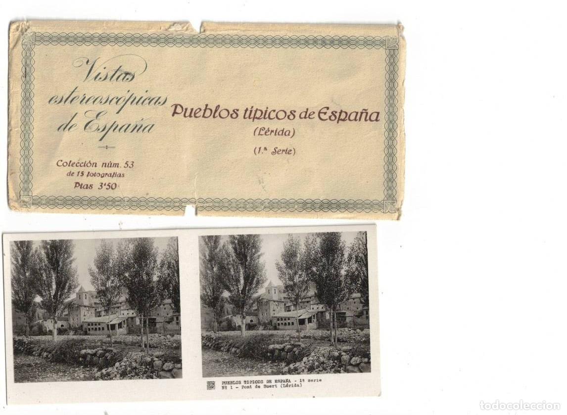 Fotograf&iacute;a antigua: VISTAS ESTEREOSC&Oacute;PICAS DE ESPA&Ntilde;A. LERIDA 1&ordf; SERIE