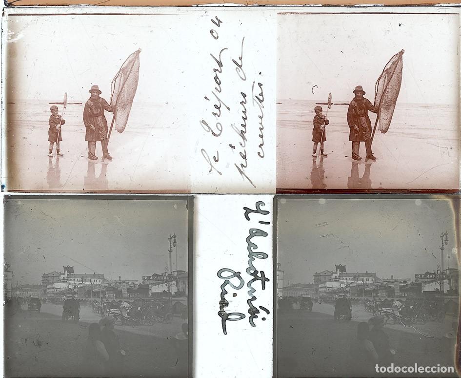 Fotograf&iacute;a antigua: LOTE DE 18 ESTEREOSCOPICAS DE CRISTAL TAMA&Ntilde;O 4.X10.7 CM