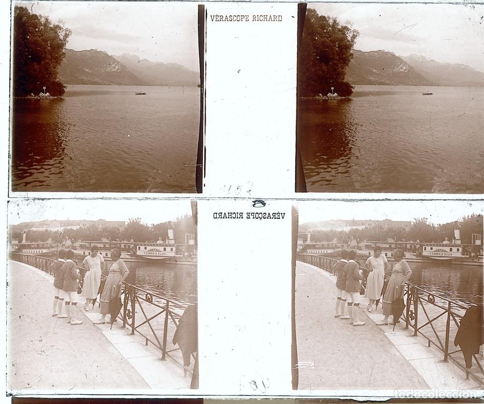 Fotograf&iacute;a antigua: LOTE DE 18 ESTEREOSCOPICAS DE CRISTAL TAMA&Ntilde;O 4.X10.7 CM