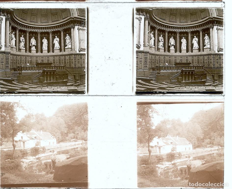 Fotograf&iacute;a antigua: LOTE DE 13 ESTEREOSCOPICAS DE CRISTAL TAMA&Ntilde;O 4.X10.7 CM