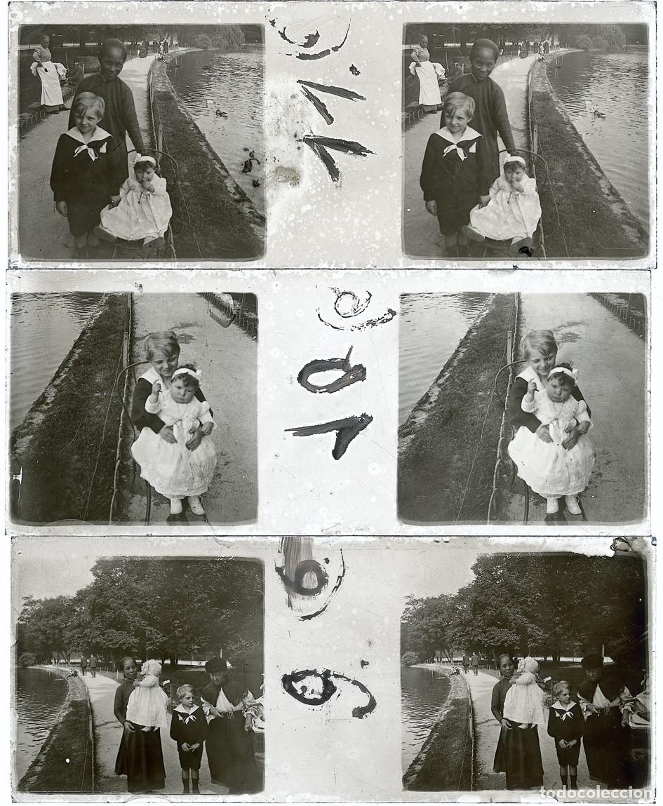 Fotograf&iacute;a antigua: LOTE DE 10 ESTEREOSCOPICAS DE CRISTAL TAMA&Ntilde;O 4.X10.7 CM