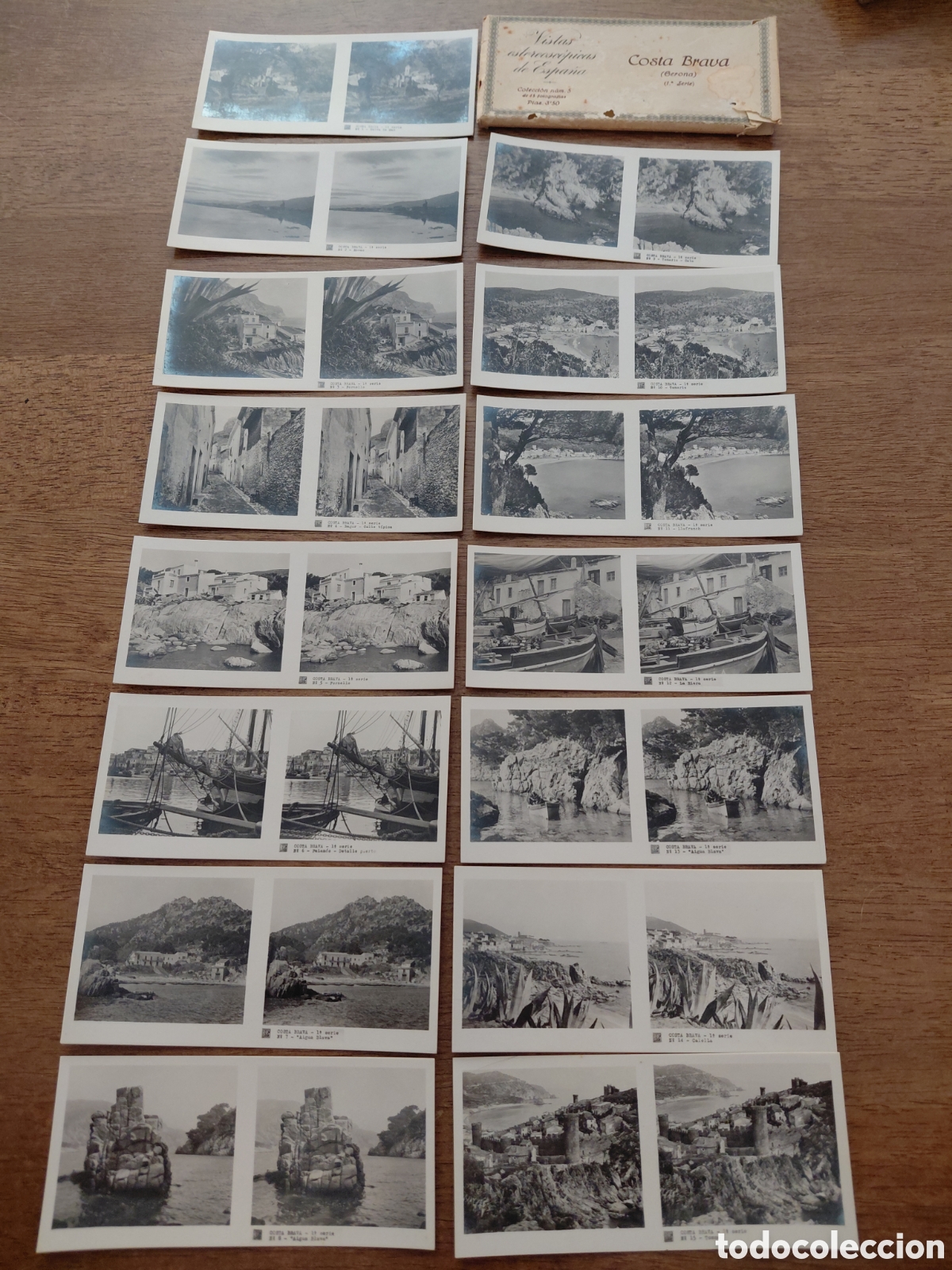 Fotograf&iacute;a antigua: Fotos Estereoscopicas Costa Brava