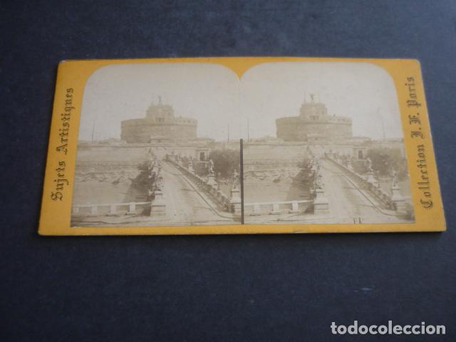 Fotograf&iacute;a antigua: ROMA ITALIA VISTA ESTEREOSCOPICA SIGLO XIX