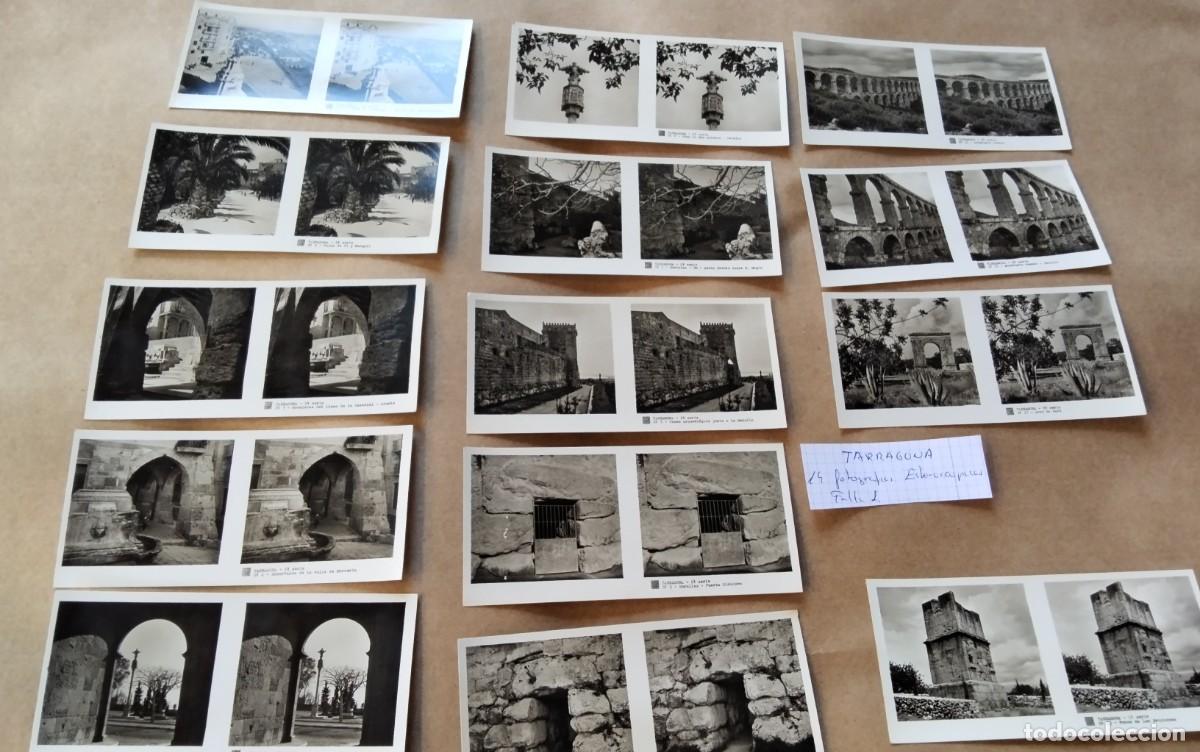 Fotograf&iacute;a antigua: TARRAGONA , 14 FOTOGRAFIAS ESTEROSCOPICAS M FALTA UNA PARA LA SERE COMPLETA MEDIDAS 13X6 CTM