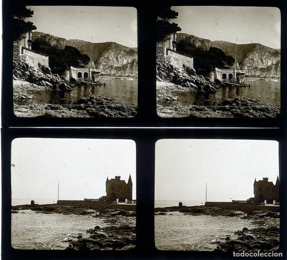 Fotograf&iacute;a antigua: LOTE DE 8 ESTEREOSCOPICAS DE CRISTAL CON SU CAJA FORMATO 6 x 13 CM.