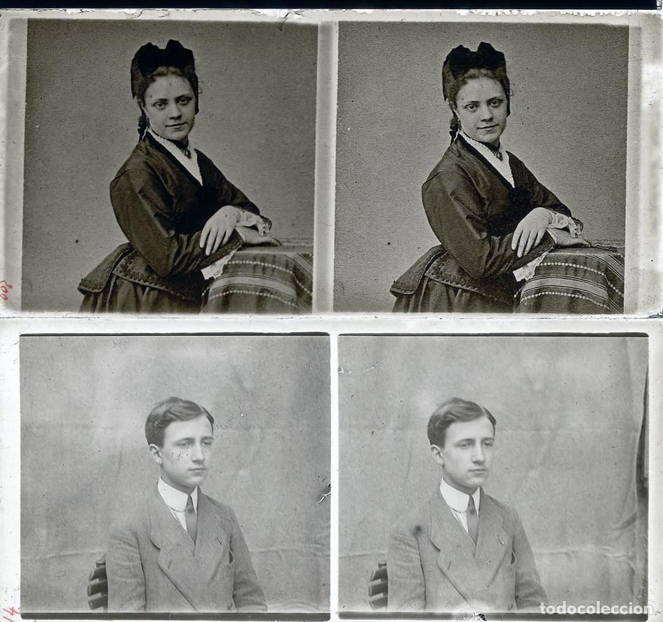 Fotograf&iacute;a antigua: LOTE DE 18 ESTEREOSCOPICAS DE CRISTAL CON SU CAJA FORMATO 6 x 13 CM.