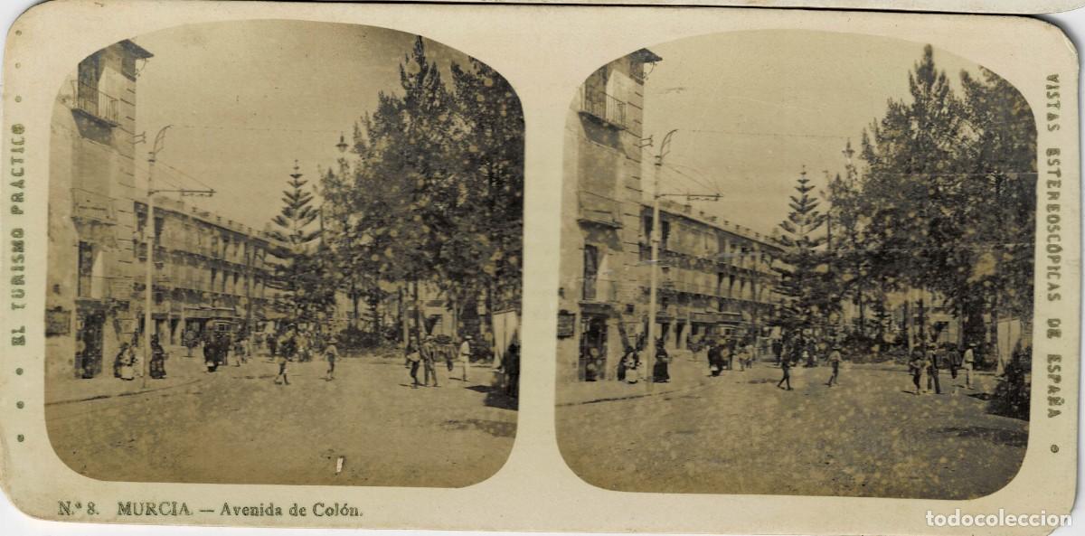 Fotograf&iacute;a antigua: FOTOGRAF&Iacute;A ESTEREOSCOPICA MURCIA. AVENIDA DE COLON. P-ESTEO-416