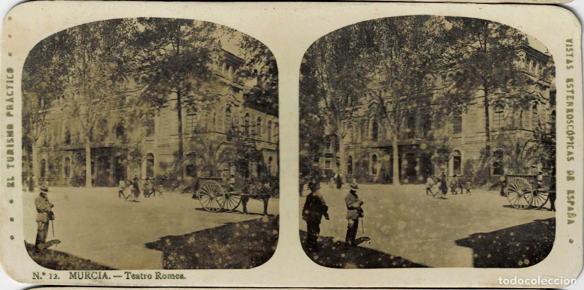 Fotograf&iacute;a antigua: FOTOGRAF&Iacute;A ESTEREOSCOPICA MURCIA. TEATRO ROMEA. P-ESTEO-418