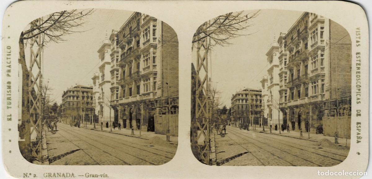 Fotograf&iacute;a antigua: FOTOGRAF&Iacute;A ESTEREOSCOPICA GRANADA. GRAN V&Iacute;A. P-ESTEO-422