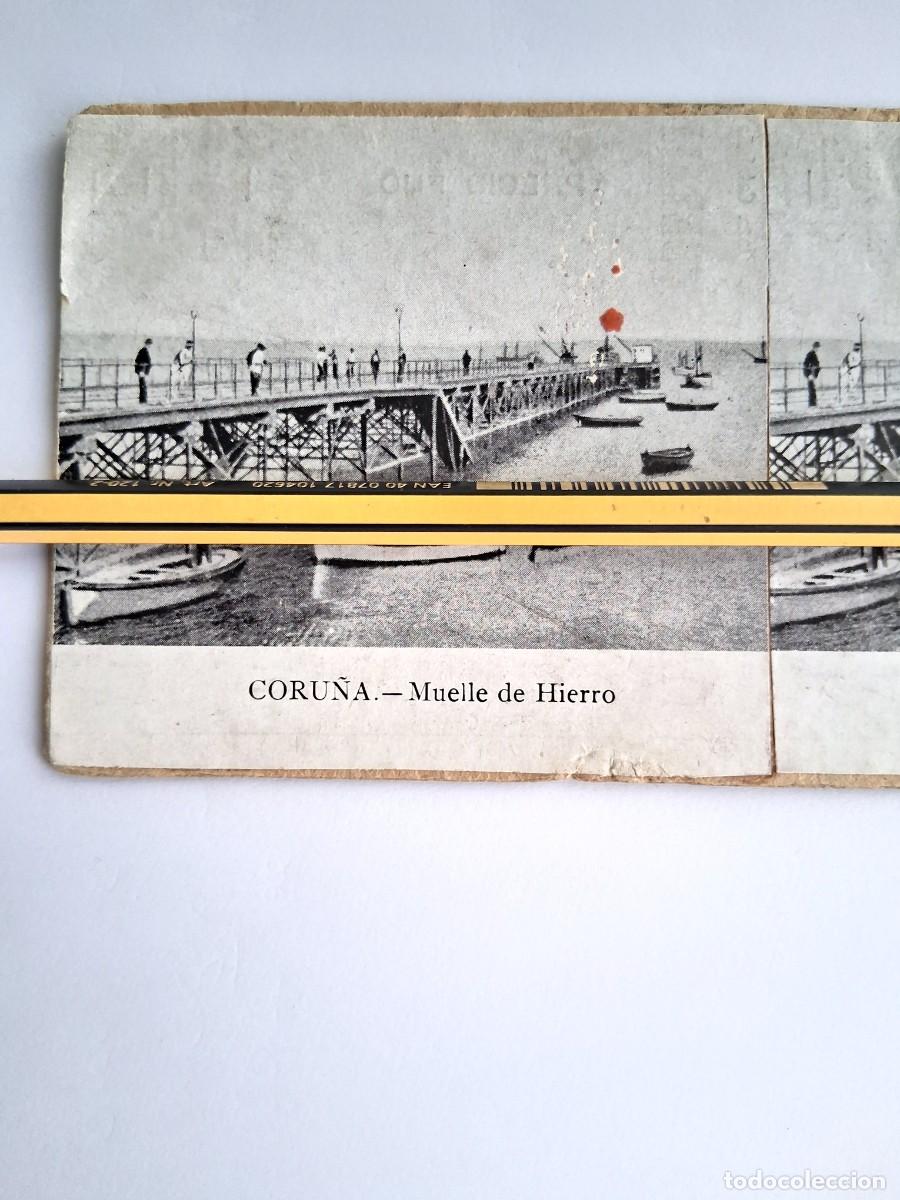 Fotograf&iacute;a antigua: CORU&Ntilde;A, PUENTE DE HIERRO. FINALES DEL XIX oPRINCIPIOS.DEL.XX, GALICIA