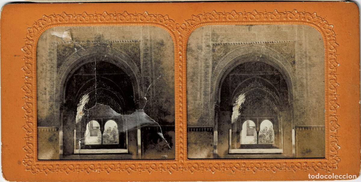 Fotograf&iacute;a antigua: FOTOGRAF&Iacute;A ESTEREOSCOPICA GRANADA. LA ALHAMBRA. P-ESTEO-428