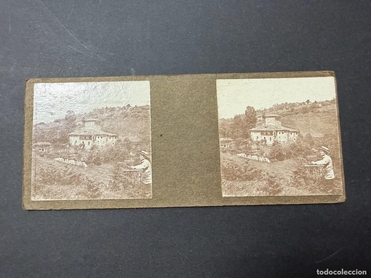 Fotograf&iacute;a antigua: 2 FOTOGRAF&Iacute;AS ESTEREOSC&Oacute;PICAS ANTIGUAS. PALACIO DE LA FERRER&Iacute;A. CECEDA. ASTURIAS. 1920