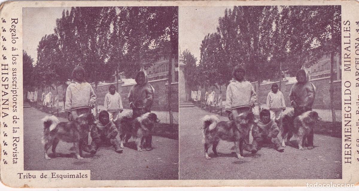 Fotograf&iacute;a antigua: TRIBU DE ESQUIMALES. HERMENEGILDO MIRALLES. (DE LA REVISTA HISPANIA). BARCELONA