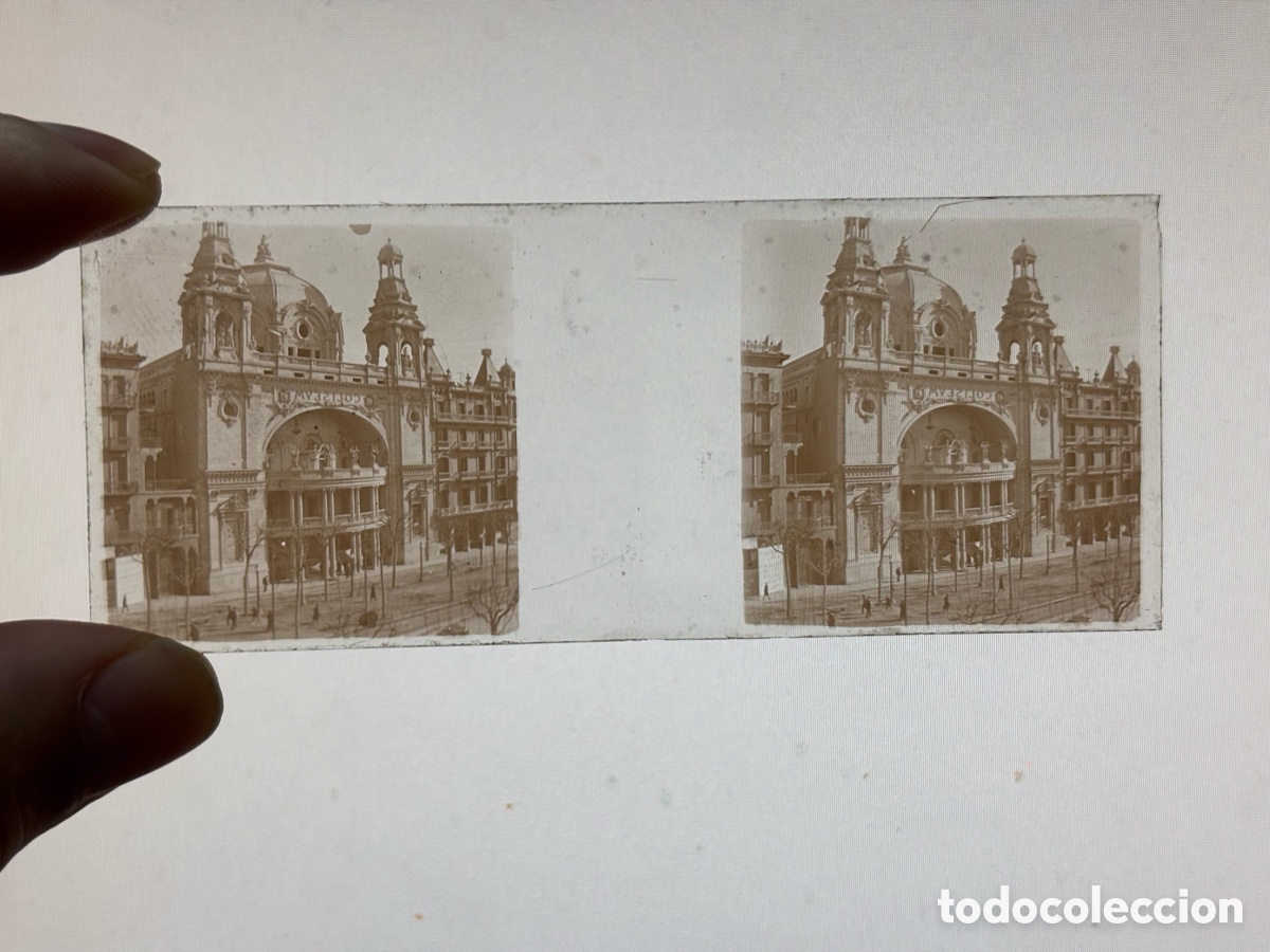 Fotograf&iacute;a antigua: BARCELONA, COLISEUM, PLACA ESTEREOSCOPICA POSITIVO EN CRISTAL - c.1920