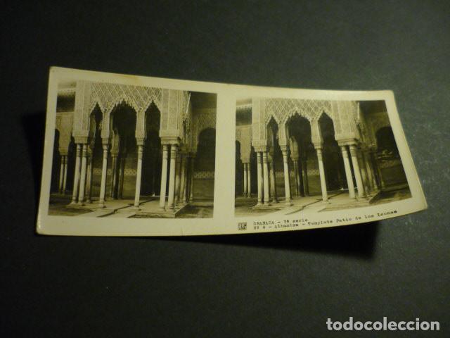 Fotograf&iacute;a antigua: GRANADA ANTIGUA VISTA ESTEREOSCOPICA 6 X 13 CM