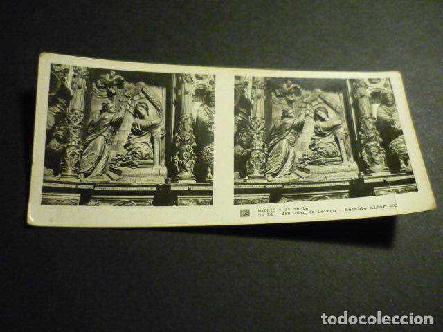 Fotograf&iacute;a antigua: MADRID SAN JUAN DE LETRAN ANTIGUA VISTA ESTEREOSCOPICA 6 X 13 CM