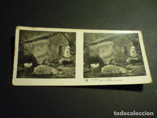 Fotograf&iacute;a antigua: XAUEN MARRUECOS ANTIGUA VISTA ESTEREOSCOPICA 6 X 13 CM