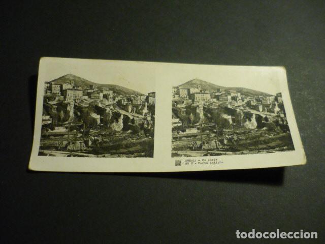 Fotograf&iacute;a antigua: CUENCA ANTIGUA VISTA ESTEREOSCOPICA 6 X 13 CM