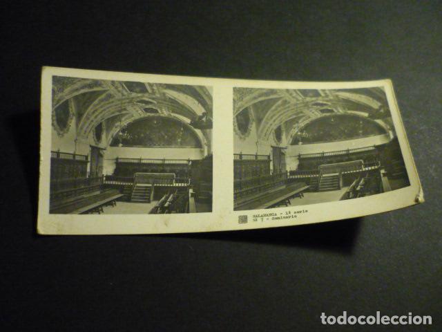 Fotograf&iacute;a antigua: SALAMANCA ANTIGUA VISTA ESTEREOSCOPICA 6 X 13 CM