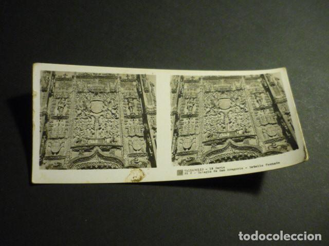 Fotograf&iacute;a antigua: VALLADOLID ANTIGUA VISTA ESTEREOSCOPICA 6 X 13 CM