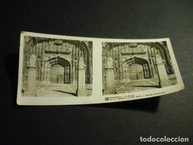 Fotograf&iacute;a antigua: VALLADOLID ANTIGUA VISTA ESTEREOSCOPICA 6 X 13 CM
