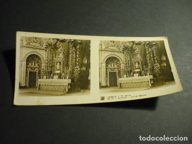 Fotograf&iacute;a antigua: GRANADA ANTIGUA VISTA ESTEREOSCOPICA 6 X 13 CM