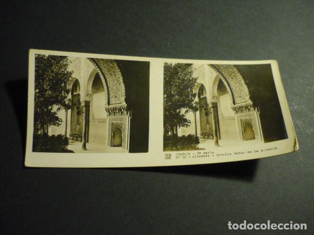 Fotograf&iacute;a antigua: GRANADA ANTIGUA VISTA ESTEREOSCOPICA 6 X 13 CM