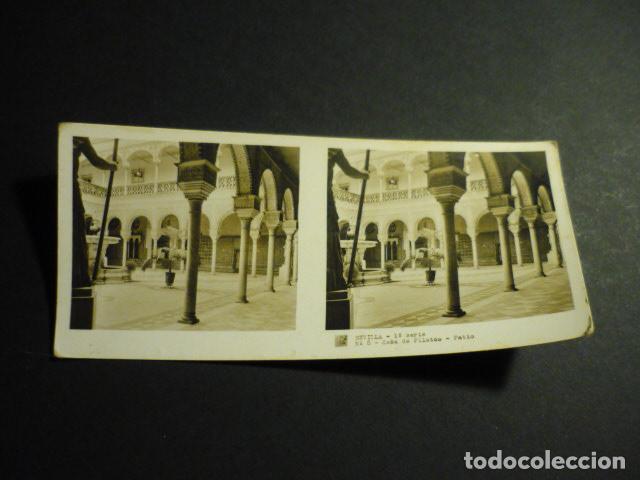 Fotograf&iacute;a antigua: SEVILLA ANTIGUA VISTA ESTEREOSCOPICA 6 X 13 CM