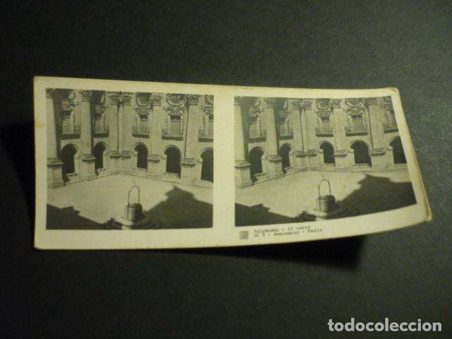 Fotograf&iacute;a antigua: SALAMANCA SEMINARIO PATIO ANTIGUA VISTA ESTEREOSCOPICA 6 X 13 CM