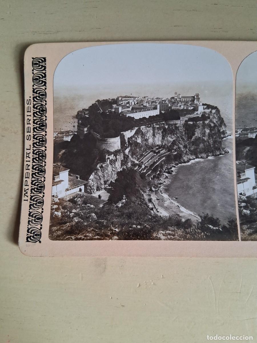 Fotograf&iacute;a antigua: Murallas de M&oacute;naco. Imperia Series, a&ntilde;o 1902.
